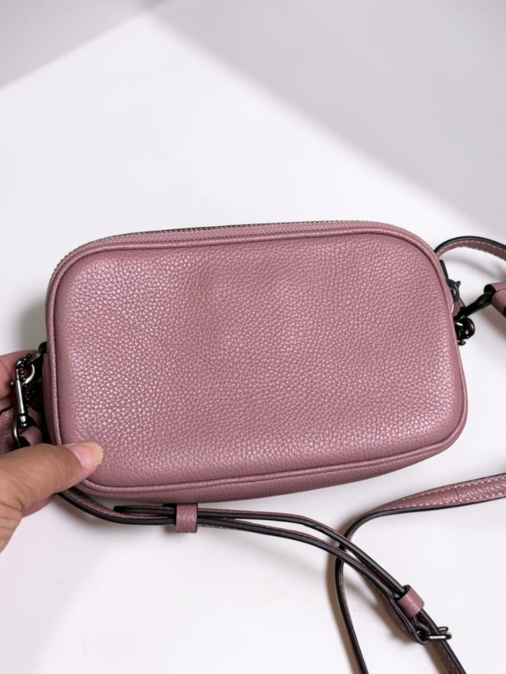 Coach Heart Appliqué Camera Bag / Double Zip Crossbody (Style #29673) - Picture 7 of 16
